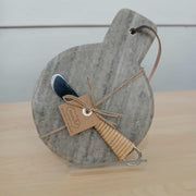 Beige Marble Boards Mud Pie Tableware Round