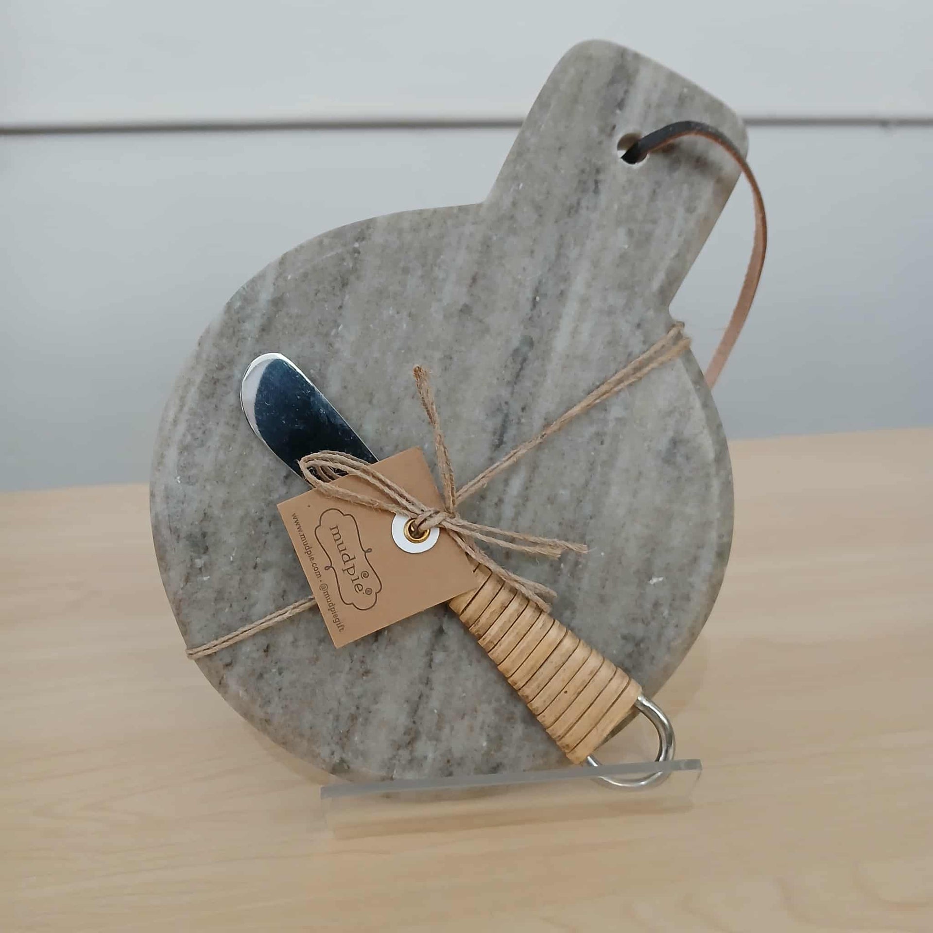 Beige Marble Boards Mud Pie Tableware Round