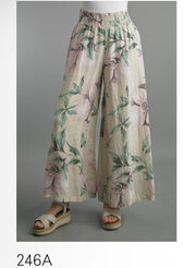 Beige Printed Wilde Legg Pant Tempo Paris Pant