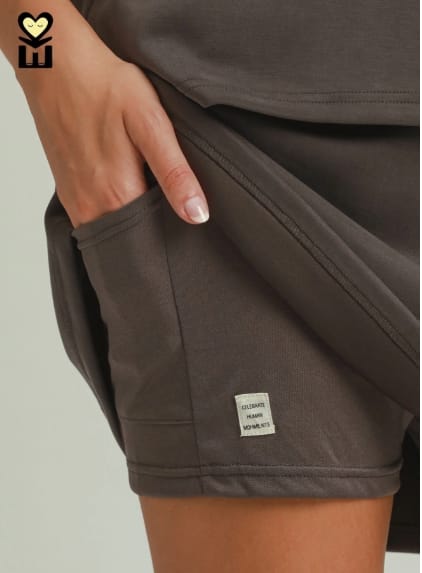 Best Feel Skort, Charcoal by Umgee Umgee Skort
