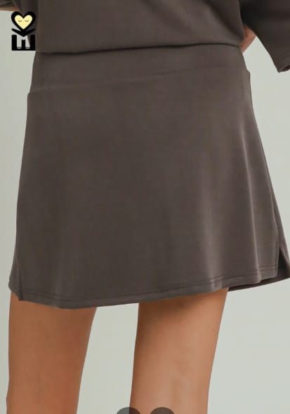 Best Feel Skort, Charcoal by Umgee Umgee Skort