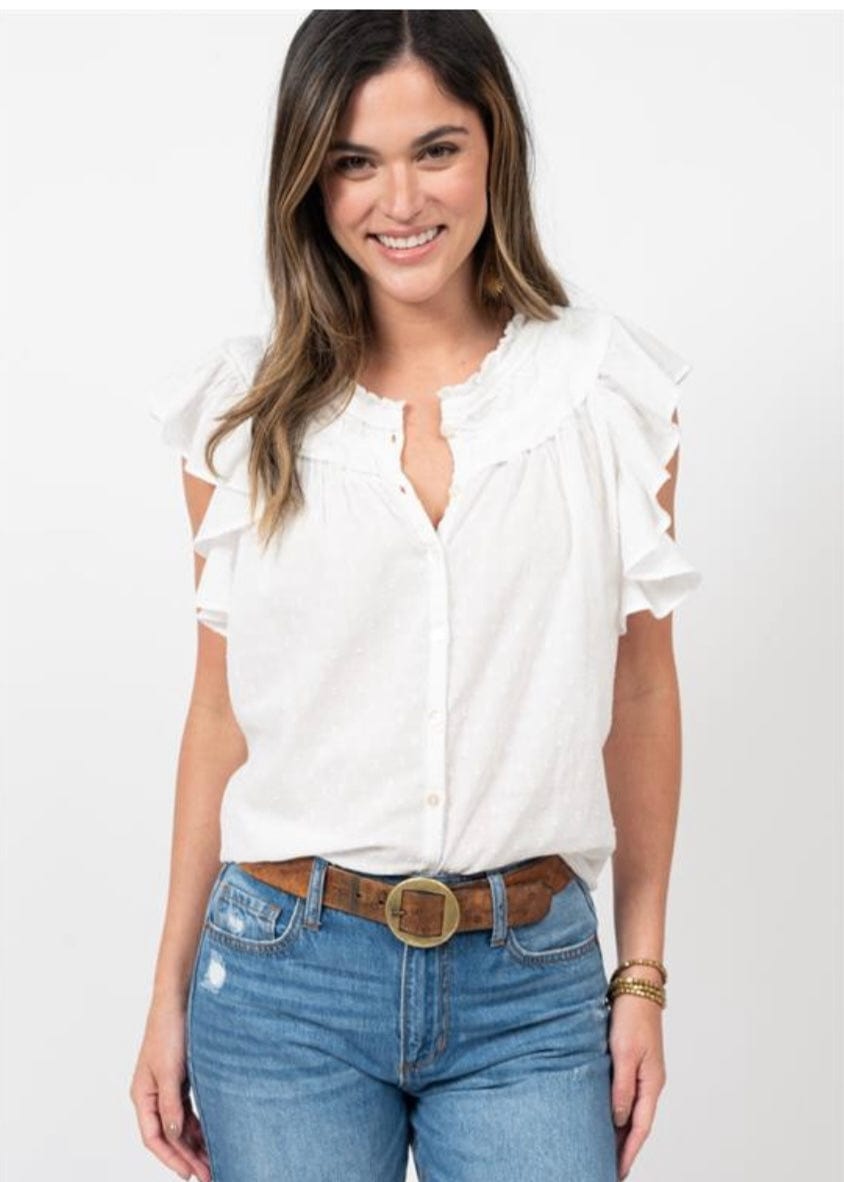 Best White Blue Jean Top Ivy Jane X-Small