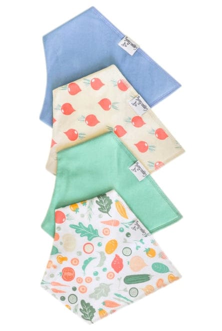 Bib Set by Copper Pearl | Veggies Carolina Baby aco Bibs