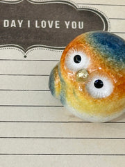 Big Eyed Owl Two’s Company Figurine Yellow