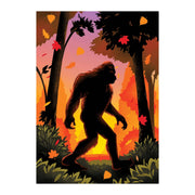 Big Foot Fall Garden Flag Evergreen Garden Flag