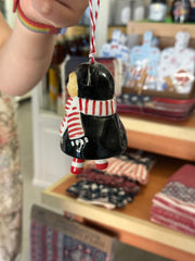 Black Bear Bell Ornament Glory Haus, Inc Christmas Ornament