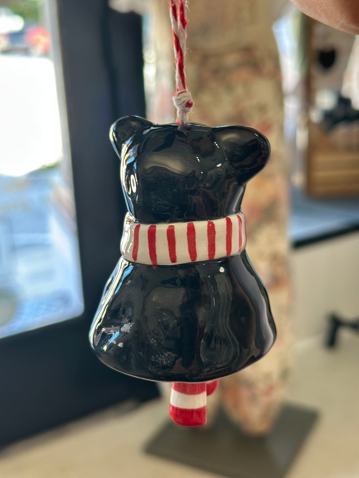 Black Bear Bell Ornament Glory Haus, Inc Christmas Ornament