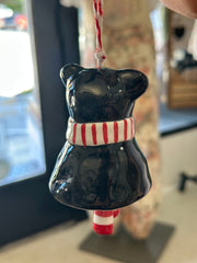 Black Bear Bell Ornament Glory Haus, Inc Christmas Ornament