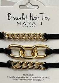 Thumbnail for Black Bracelet Hair Ties Maya J Hair Tie