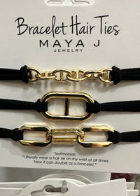 Thumbnail for Black Bracelet Hair Ties Maya J Hair Tie