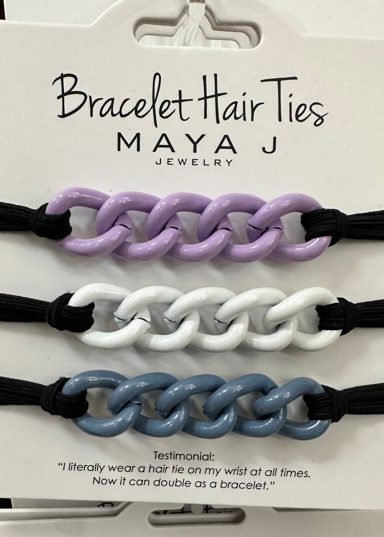 Black Bracelet Hair Ties Maya J Hair Tie