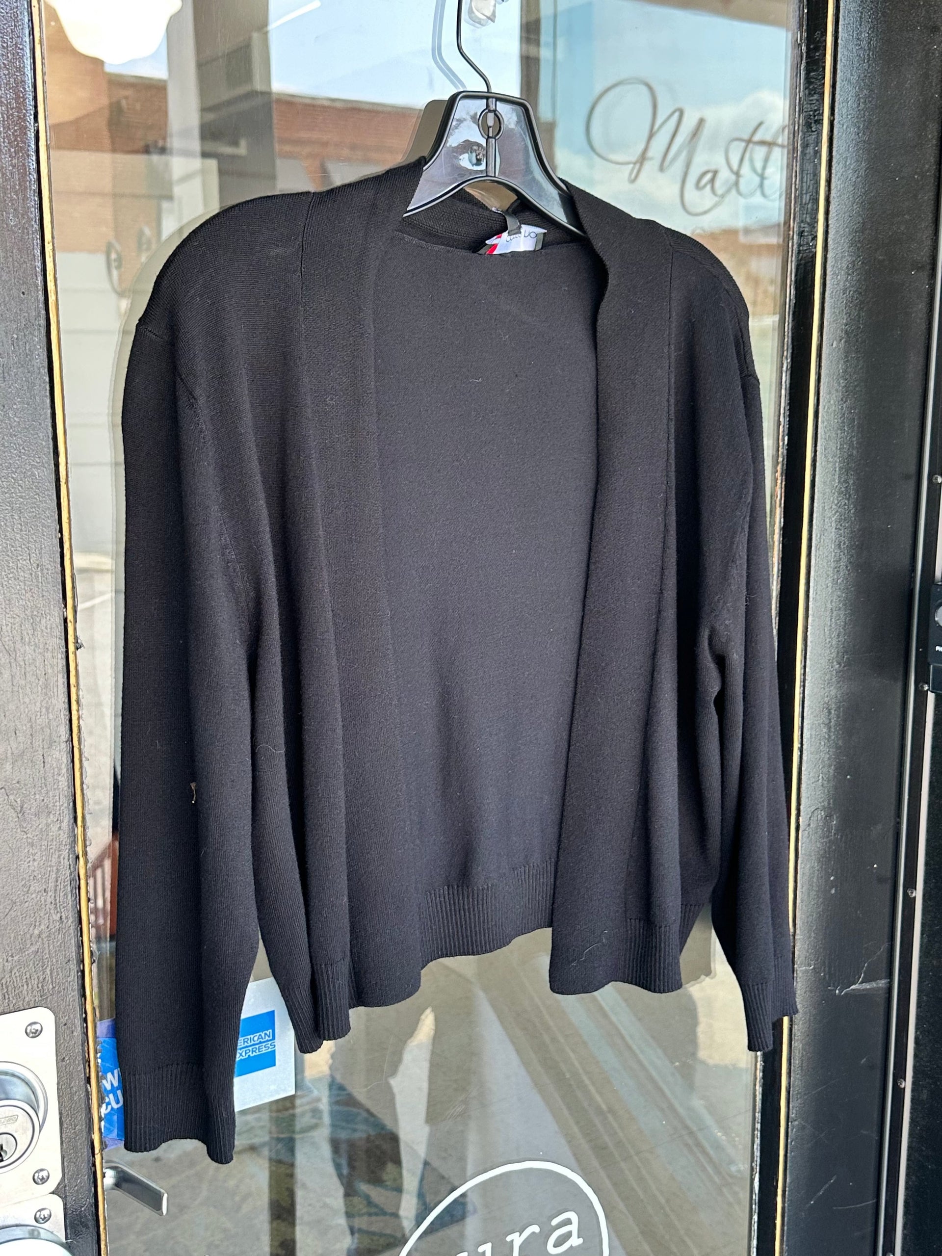 Black Cardigan Carre Noir Cardigan