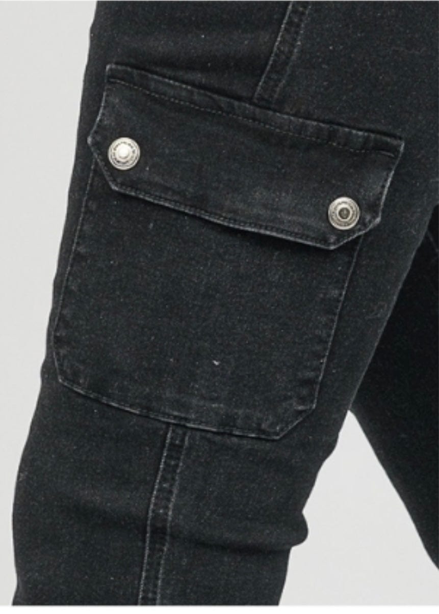 Black Cargo Pant G G Jeans Bootcut