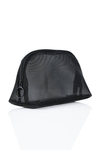 Thumbnail for Black Mesh See Thru Cosmetic Bag MOQ 3pcs ZK494: 02 / One Size UNISHE