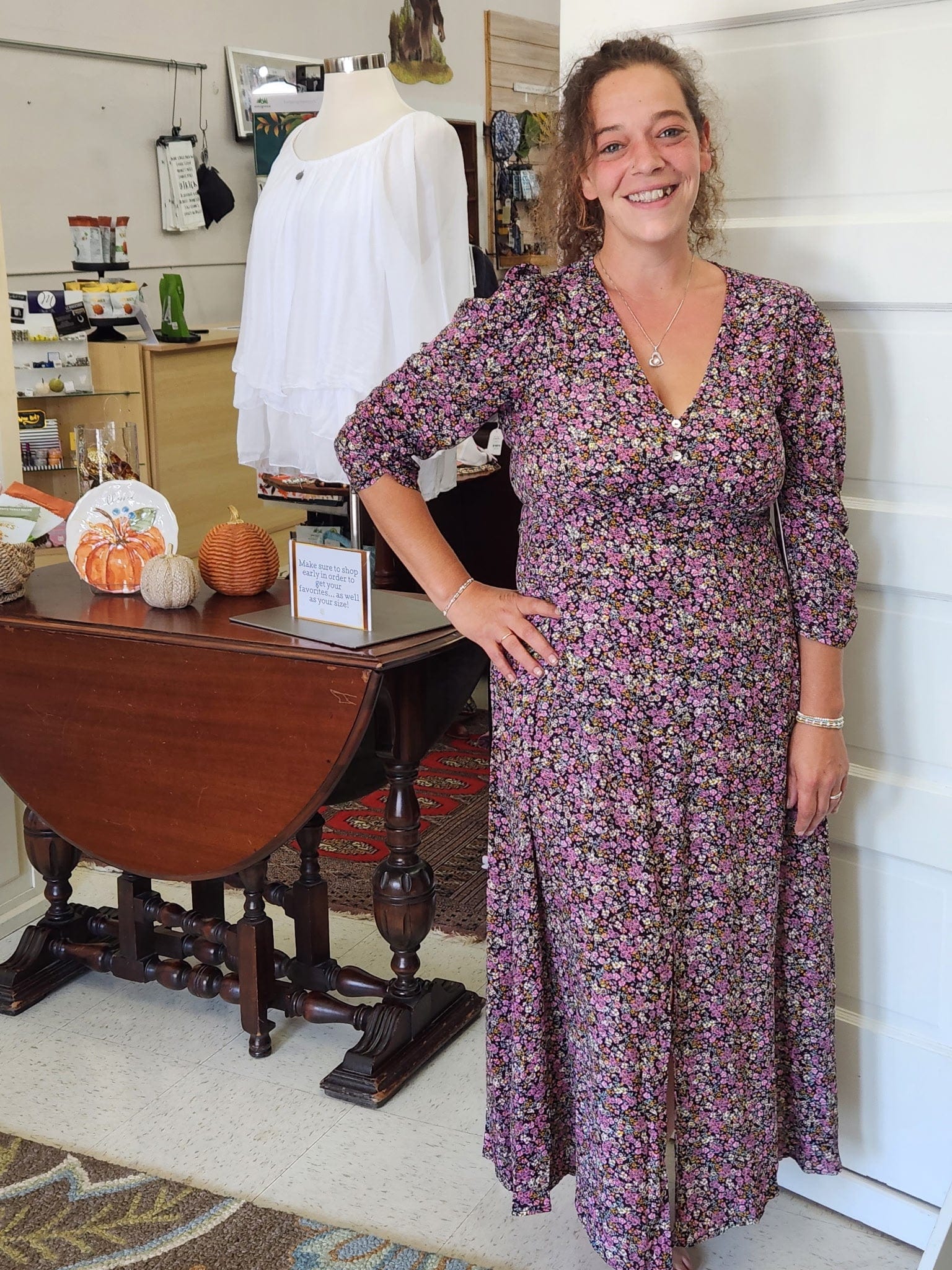 Black Petit Fleur Dress Pine Apparel Dress