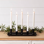Black Tray & Candle Holder Audrey's, LLC Candle Holders