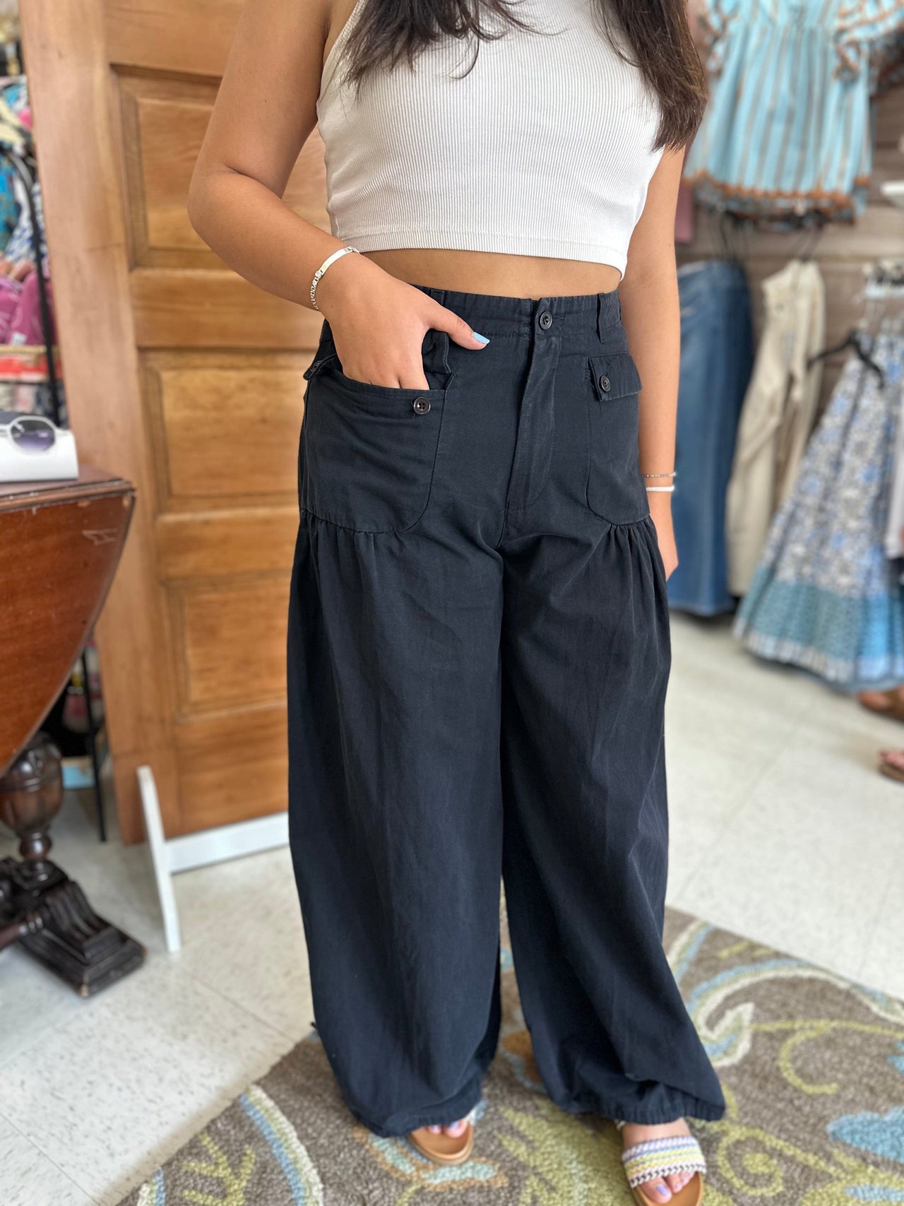 Black Twill Pant Entro Pants Medium