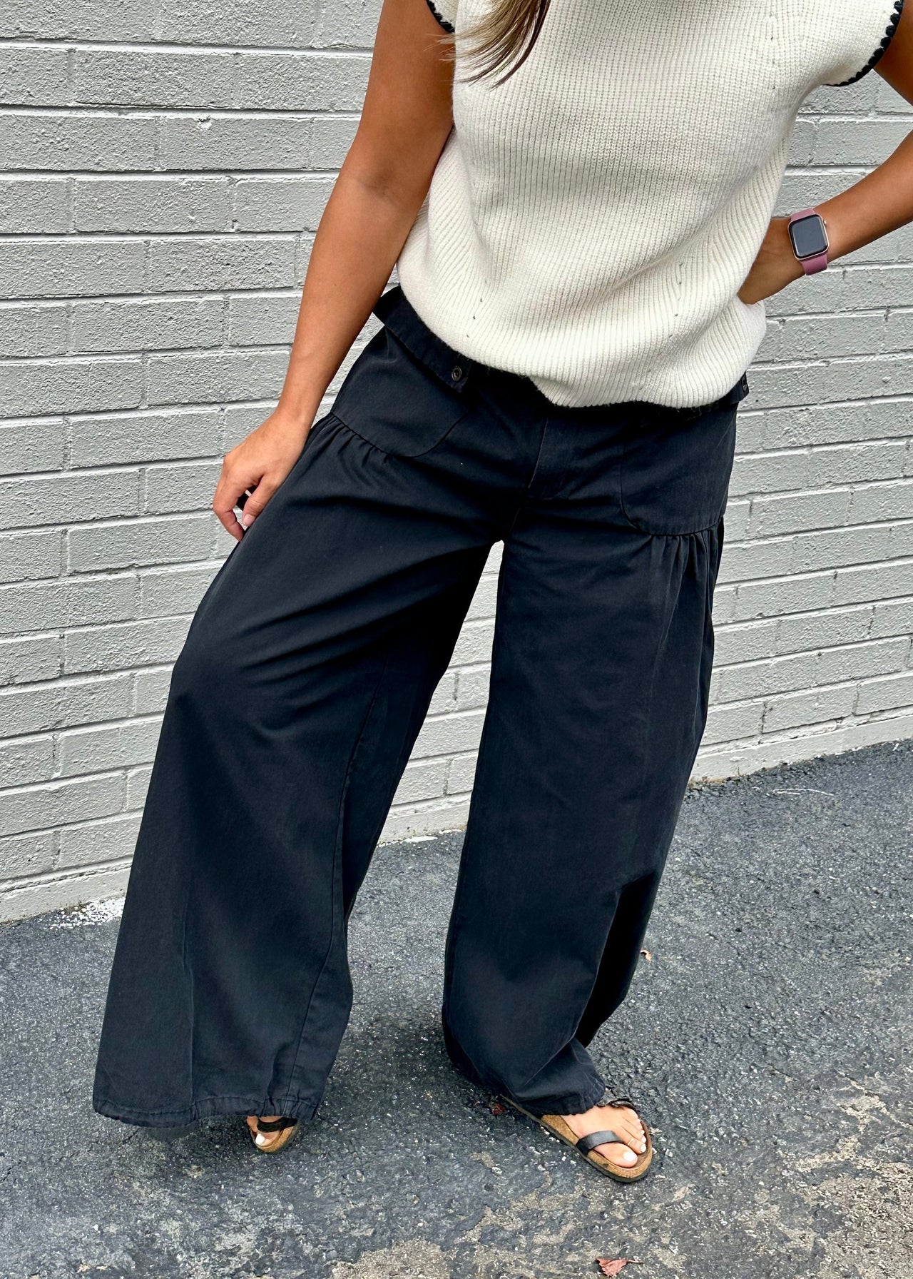 Black Twill Pant Entro Pants Small