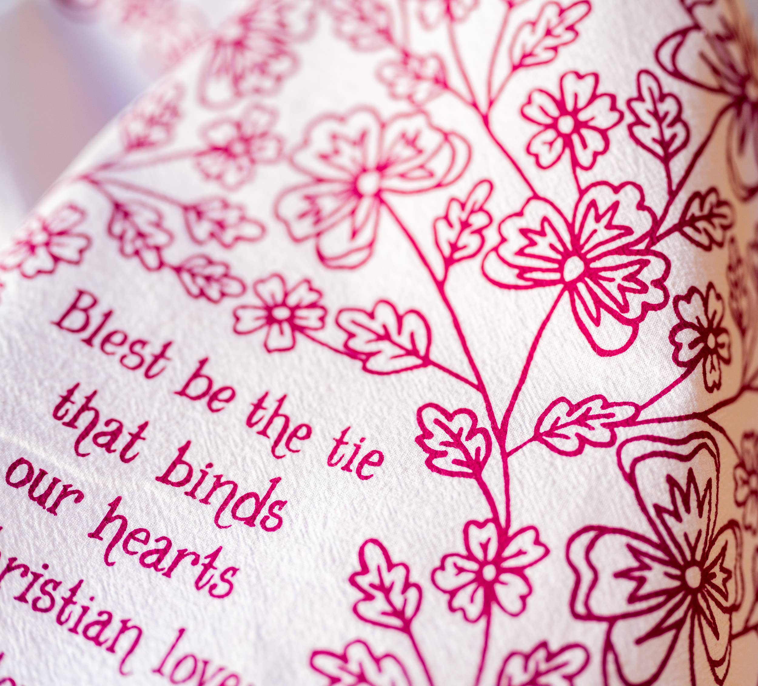 Little Things Studio Blest be the Tie Hymn Tea Towel - Thumbnail 4