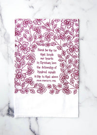 Thumbnail for Blest be the Tie Hymn Tea Towel Little Things Studio