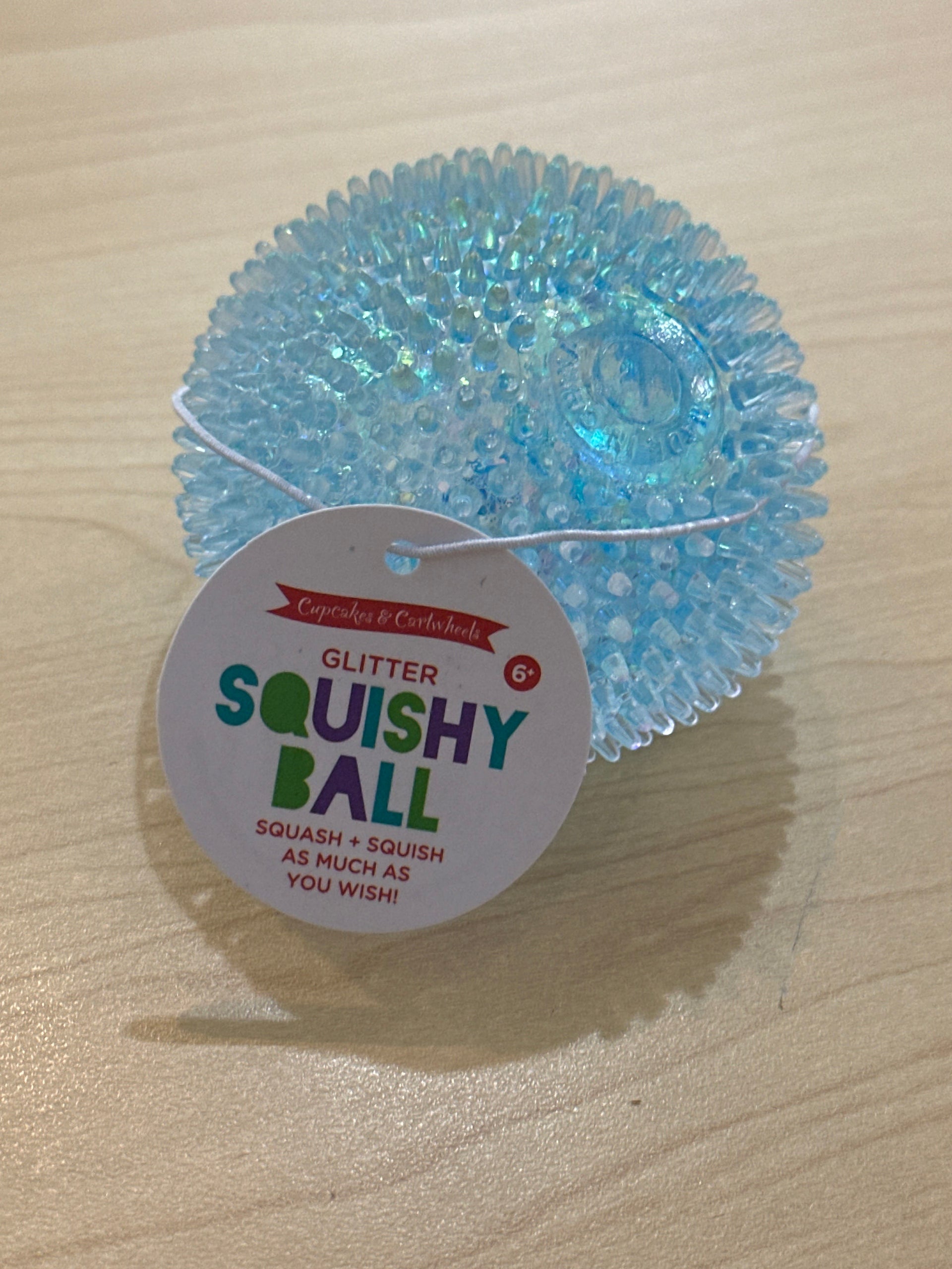 Blob Bauble Glitter Squishy Ball Two’s Company fidget Blue