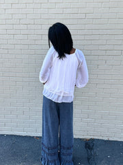 Blouse | Light Feminine White Tempo Paris Casual Top