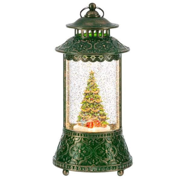 BO LED SHMR TREE LNTRN ACRYLIC Ganz Lantern