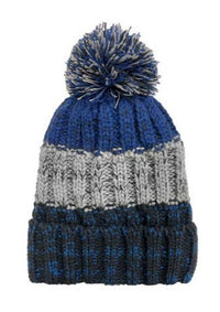 Thumbnail for Boys Fleece Lined Chunky Knit Marled Cuff Hat - 57232 Grand Sierra