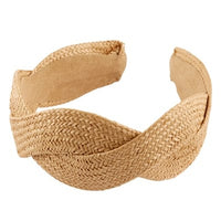 Thumbnail for Braided Rattan Headband What's Hot Jewelry Hair Accessory Natural