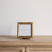 Brushed Brass Inspired Photo Frame: Square Luxe B Co