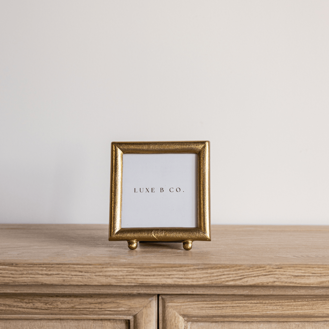 Brushed Brass Inspired Photo Frame: Square Luxe B Co