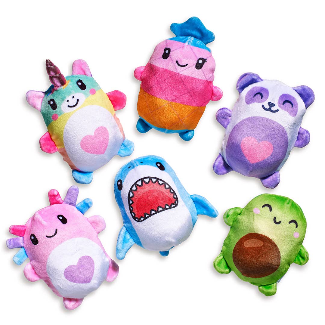 Bubble Stuffed Squishy Friends Original Plush Wrapped Fidget Top Trenz Inc