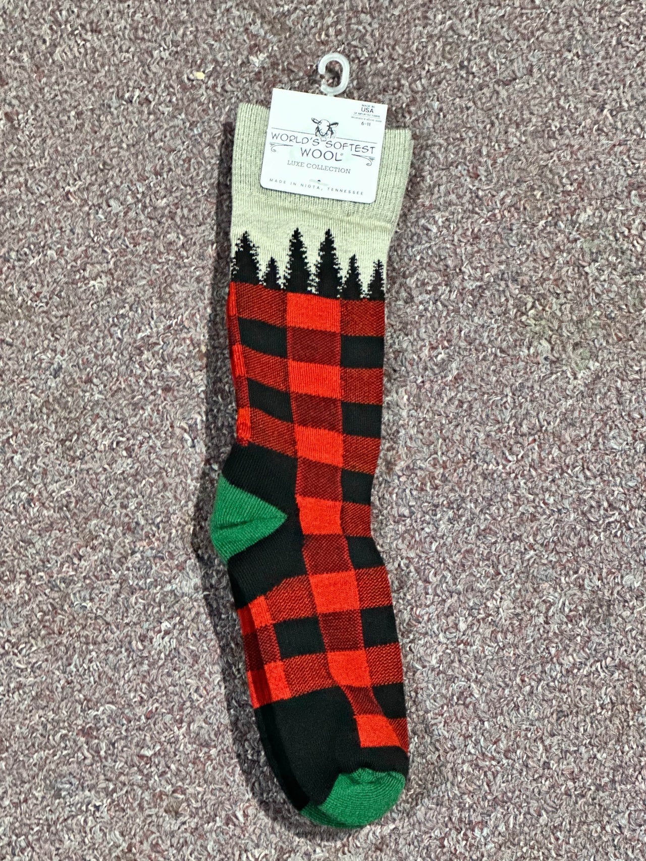 Buffalo Tree Plaid Socks World's Softest Socks Socks