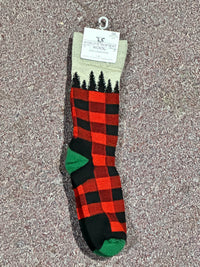 Thumbnail for Buffalo Tree Plaid Socks World's Softest Socks Socks