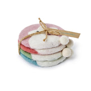 Bunny with Pom-Pom Coasters s/4 Two's Company Coasters