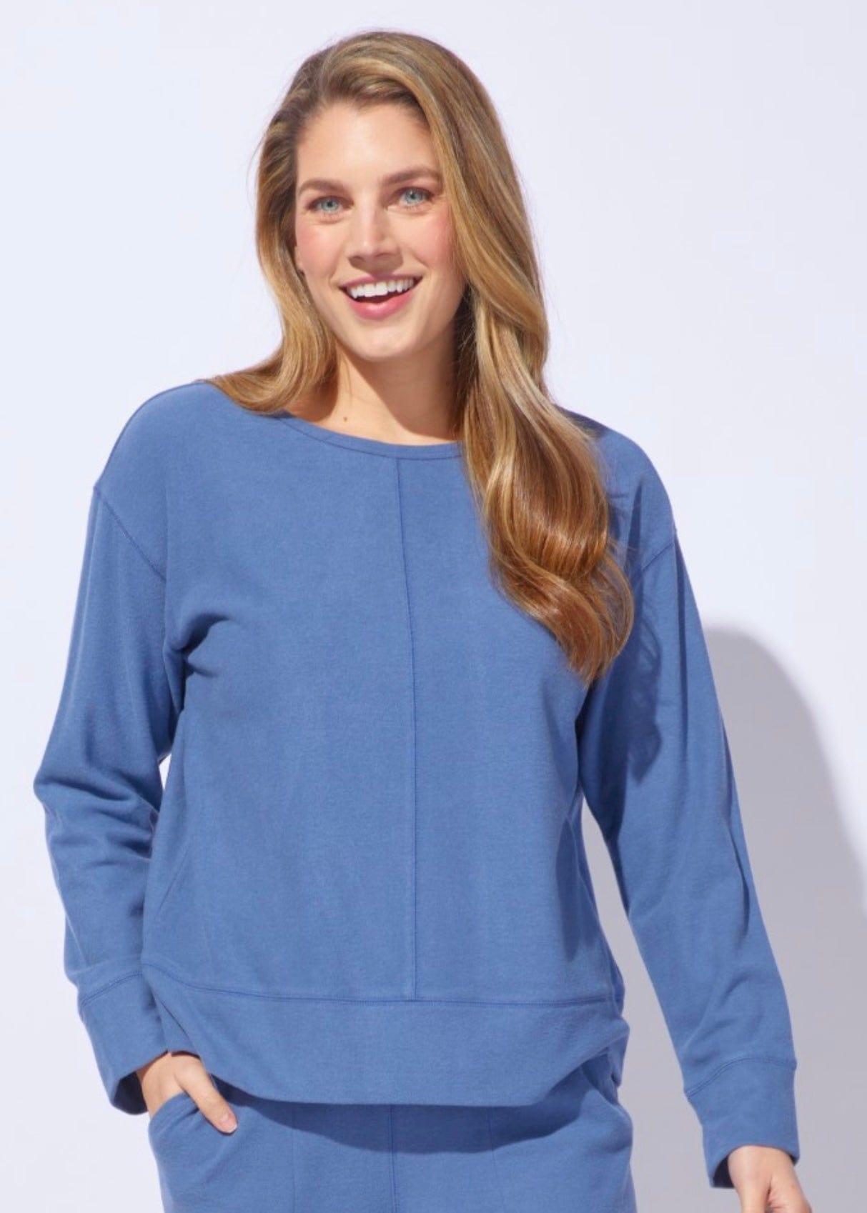 Butter Rib Knit Snuggly Pullover Habitat Casual Top Small