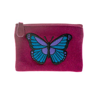 Thumbnail for Butterfly Coin Purse (Plum) | Just Trade WorldFinds