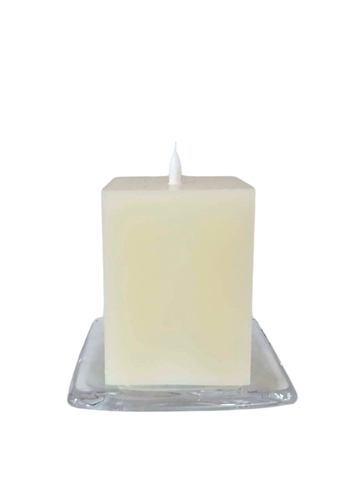 Candles LED Square Pillar With Stand | 3 sizes Ganz Candle 4"