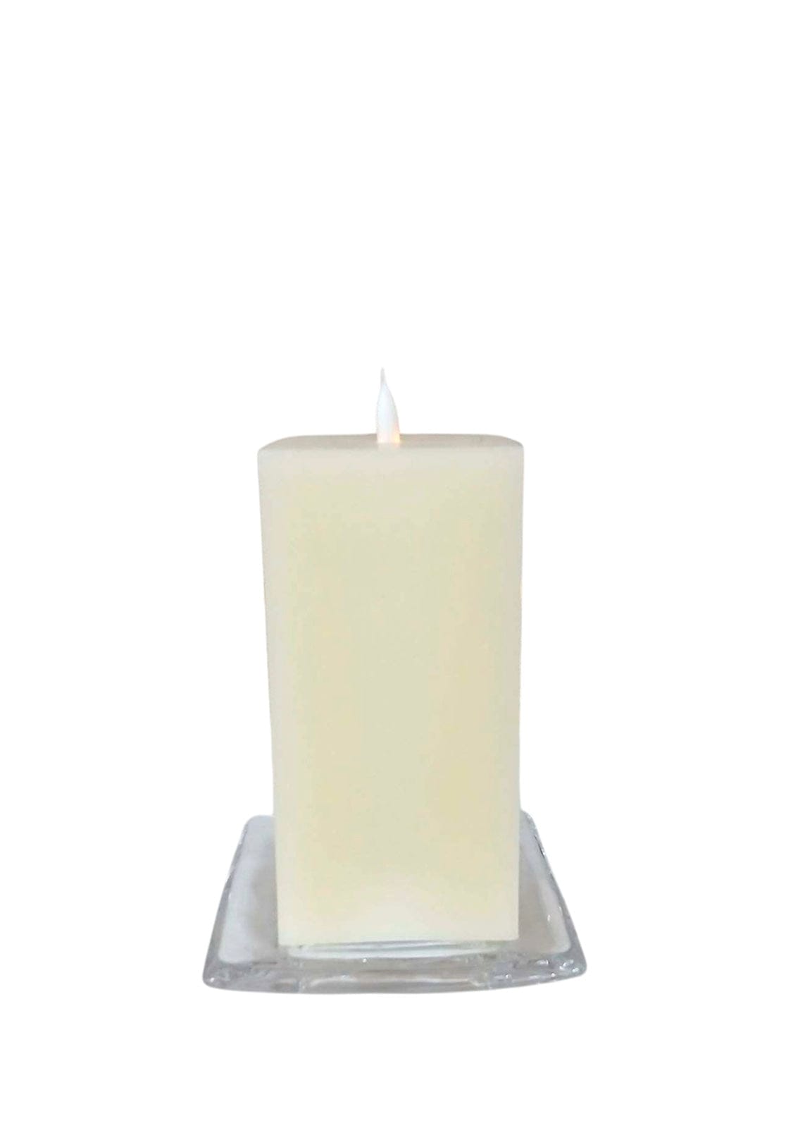 Candles LED Square Pillar With Stand | 3 sizes Ganz Candle 6"