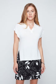 Cap Sleeve Creme Sweater by Renuar Corwik | Renuar Casual Top