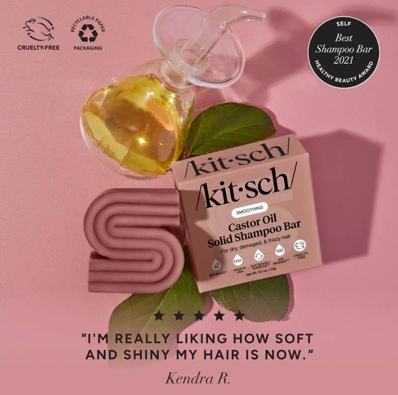 Castor Oil Nourishing Shampoo & Conditioner Bar Combo KITSCH
