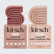 Castor Oil Nourishing Shampoo & Conditioner Bar Combo KITSCH