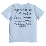 Catch You Later Short-Sleeve Tee: Cool Blue / XXS (2/3) / Pocket Cardin McCoy
