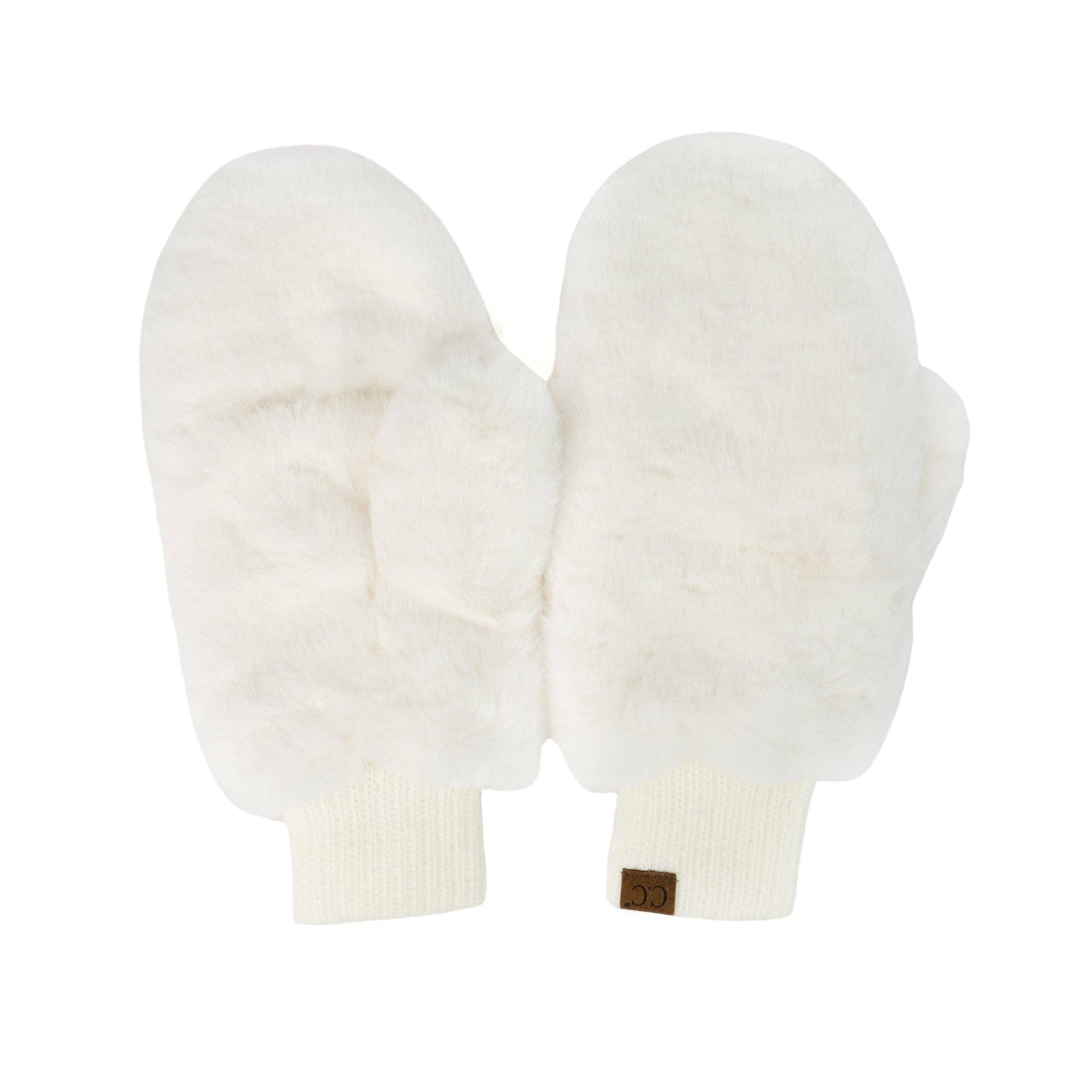 CC Sherpa Touchscreen Accessible Mittens ( MT-715 ): Ivory Truly Contagious
