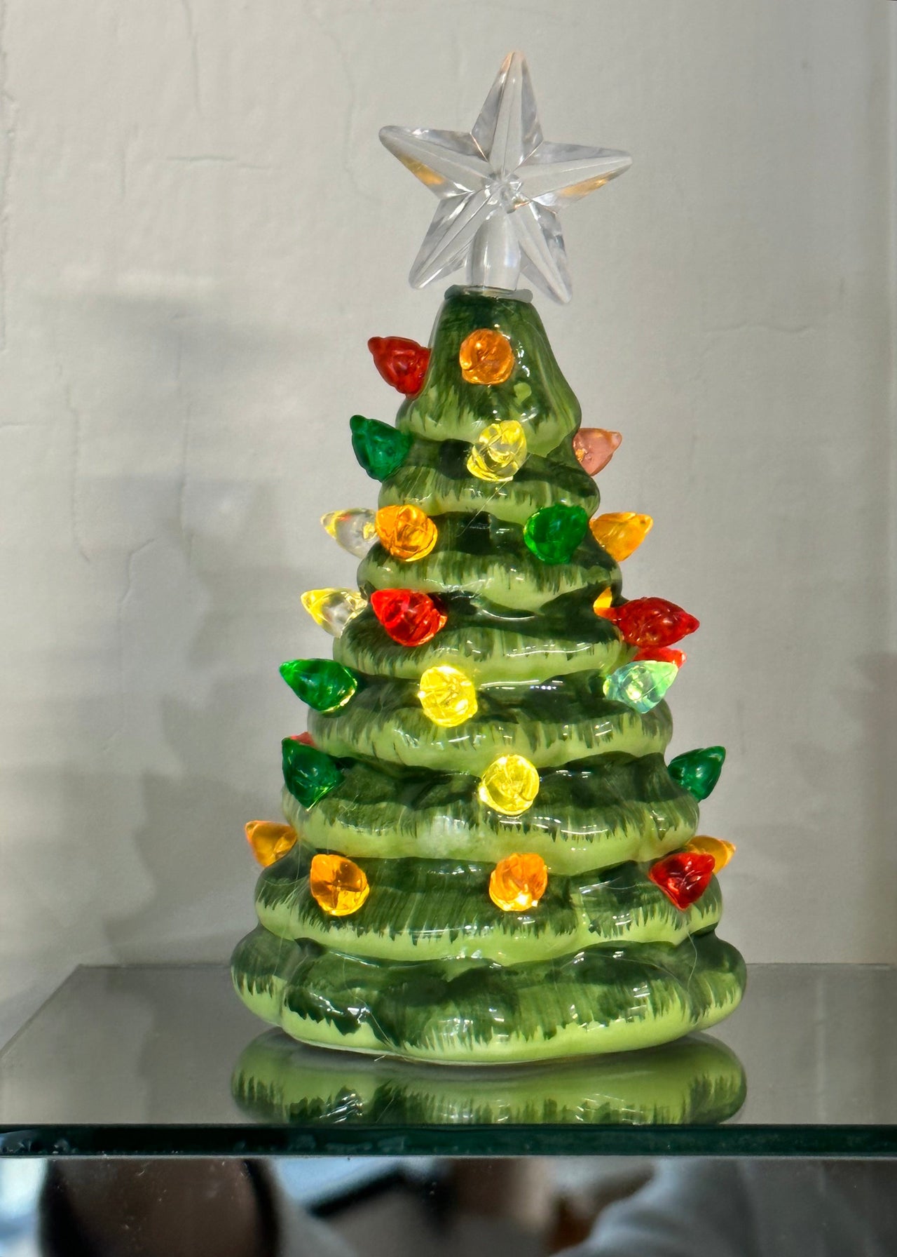 Ceramic Light Up Christmas Tree 5" Ganz