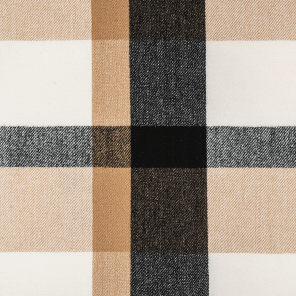 Chateau Hooded Wrap One Size Ganz Cape White Black Plaid