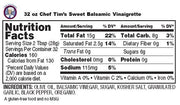 Chef Tim's Sweet Balsamic Vinaigrette (32 oz) Quart size Chef Tim Foods