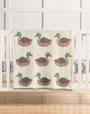 Chenille Blanket Mallard Duck Mud Pie Blanket