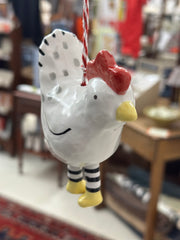 Chicken Bell Ornament Glory Haus, Inc Christmas Ornament