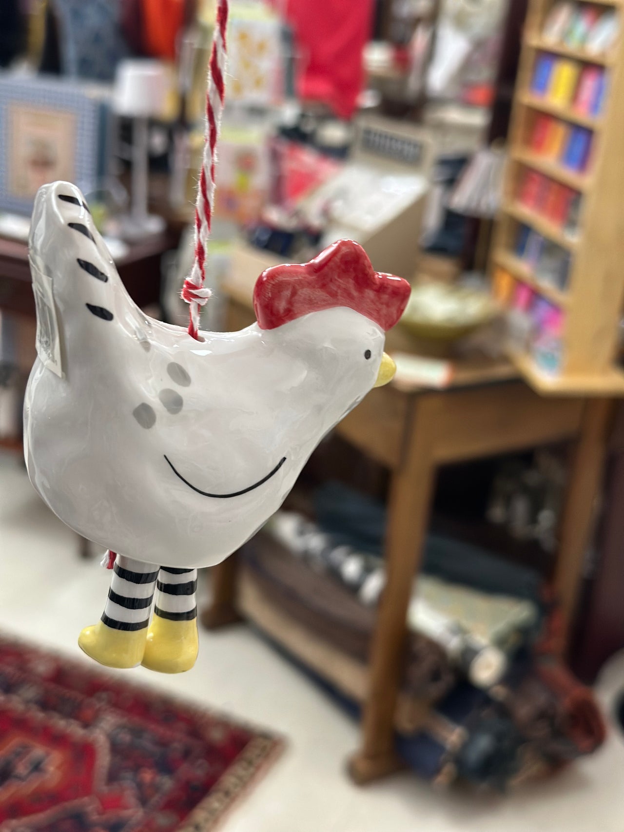 Chicken Bell Ornament Glory Haus, Inc Christmas Ornament